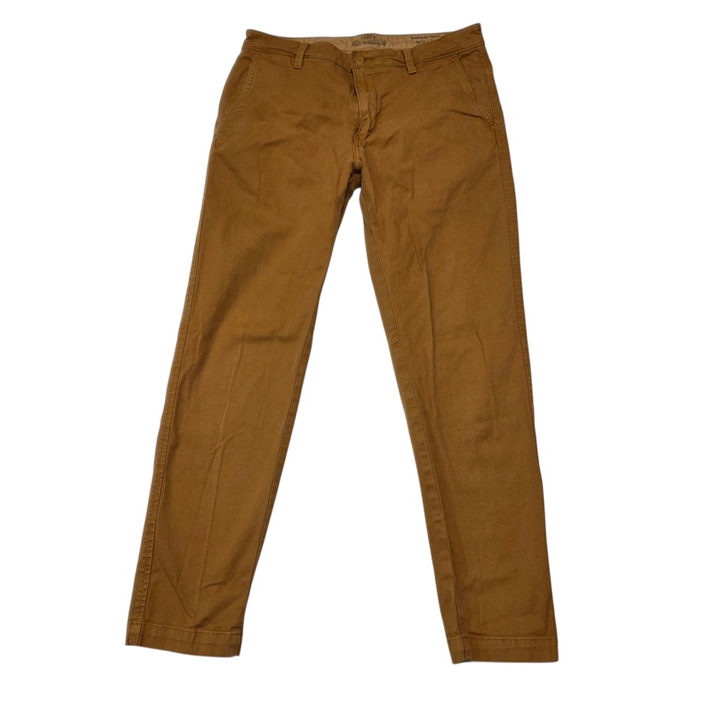 Levi's XX Chino Men 33x32 Brown Standard Taper Stretch Twill Pants Casual